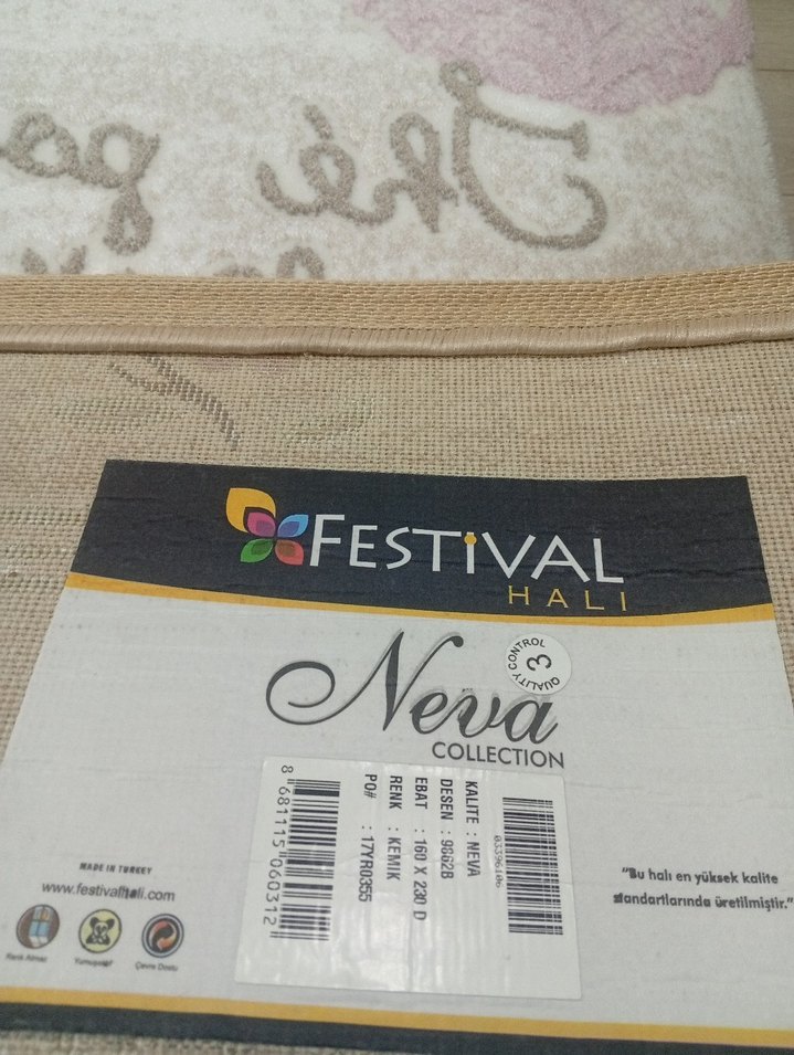 160+230(4m²) festival marka akrilik halı - Görsel 5