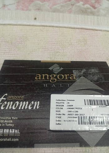 160+230(4m²) Angora marka akrilik halı - Görsel 6