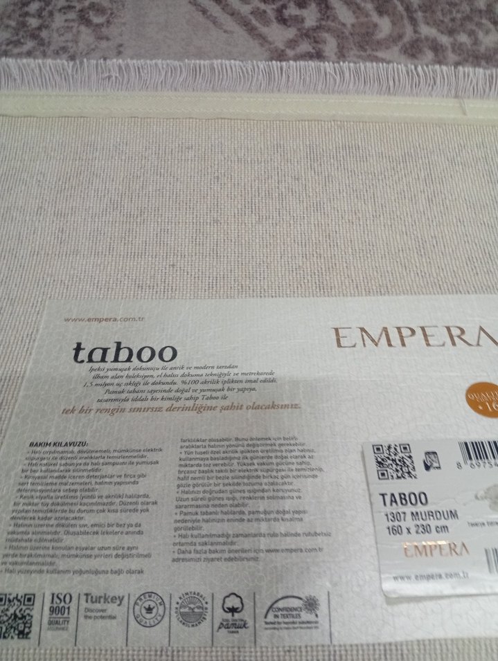 160+230(4m²) empera marka akrilik halı - Görsel 5