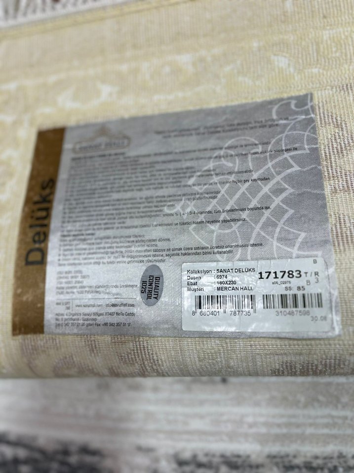 160+230(4m²) sanat marka akrilik halı - Görsel 5