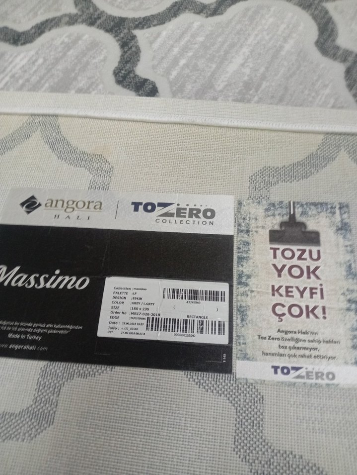 160+230(4m²) Angora marka akrilik halı - Görsel 5