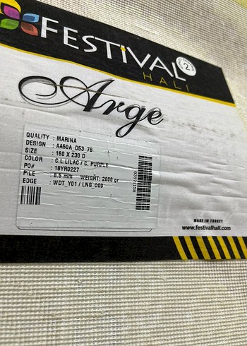 160+230(4m²) festival marka akrilik halı - Görsel 4