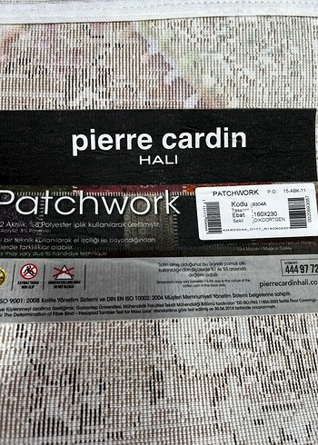 160+230(4m²) Pierre Cardin akrilik halı - Görsel 4