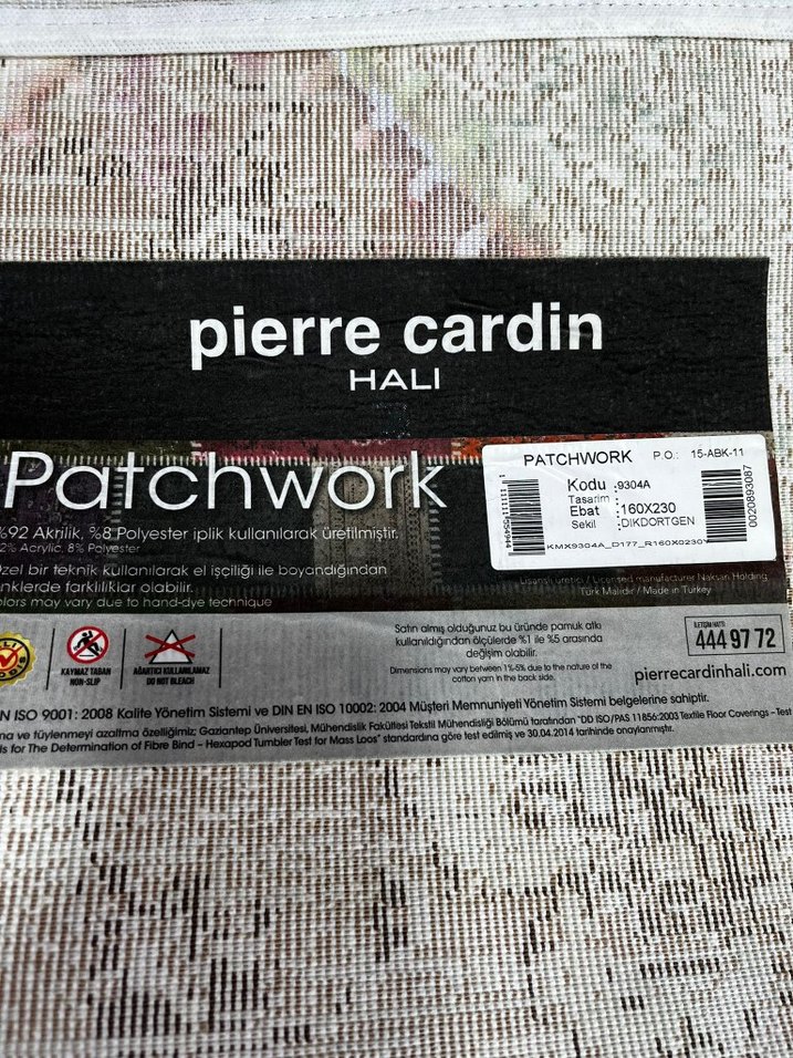 160+230(4m²) Pierre Cardin akrilik halı - Görsel 4
