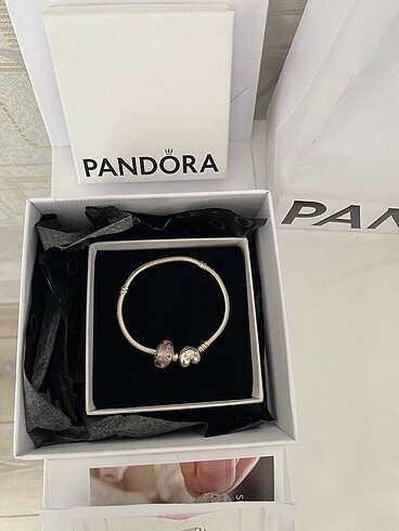 Pandora pandora kalp bileklik ve charm