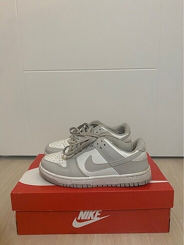 nike dunk low gri beyaz