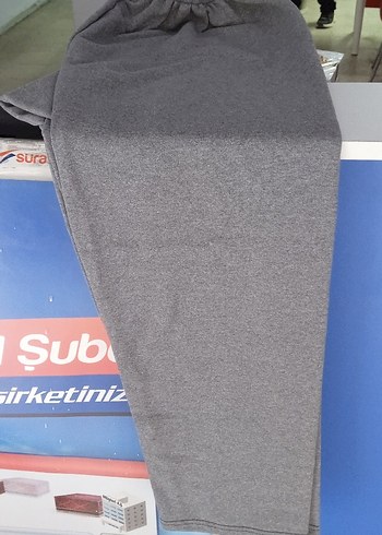 Gri unısex Orta Boy Kumaş Eşofman Altı0 - Görsel 2