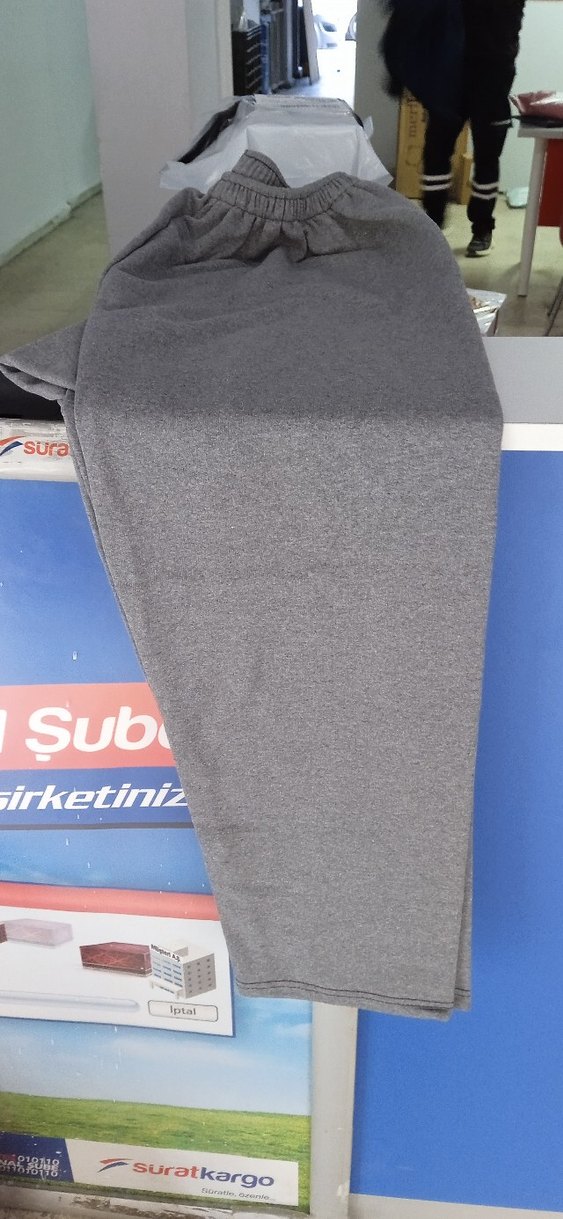 Gri unısex Orta Boy Kumaş Eşofman Altı0 - Görsel 2
