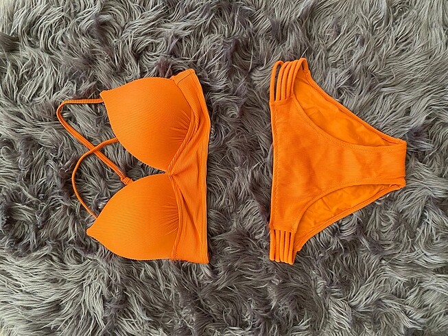 s Beden Penti turuncu bikini takımı
