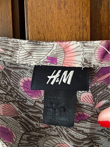 m Beden mor Renk H&m deniz plaj elbisesi