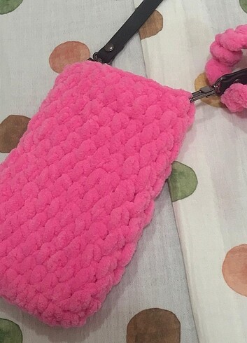 El örgüsü telefon çantası