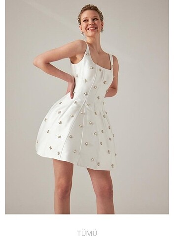 House Of Zarif Mini Elbise - Görsel 2