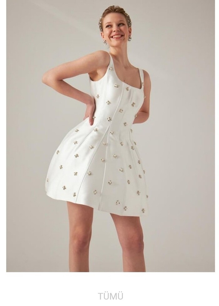 House Of Zarif Mini Elbise - Görsel 2