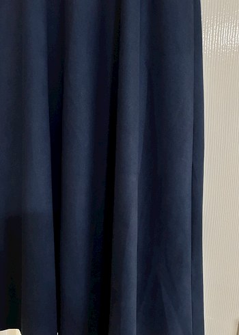 Lacivert Midi Uzun Salaş Etek - Görsel 2