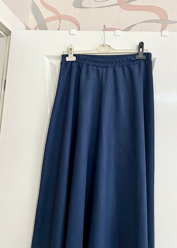 Lacivert Midi Uzun Salaş Etek - Görsel 3