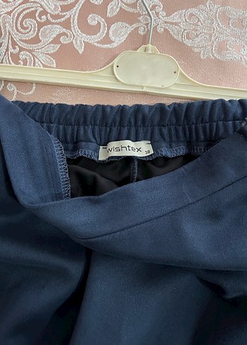 Lacivert Midi Uzun Salaş Etek - Görsel 4