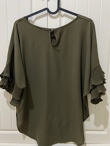 Kadın  Haki Bluz - Görsel 2