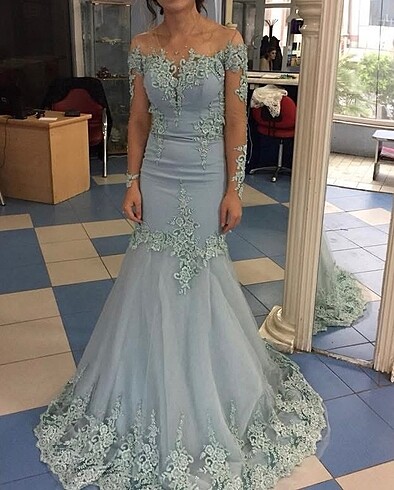 Balık Model Nişan Abiye Elbise