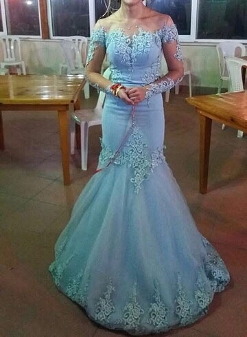 Balık Model Nişan Abiye Elbise - Görsel 6