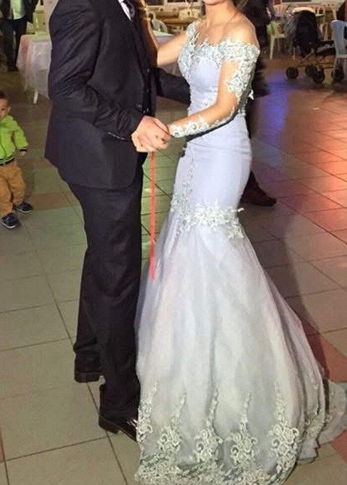 Balık Model Nişan Abiye Elbise - Görsel 2