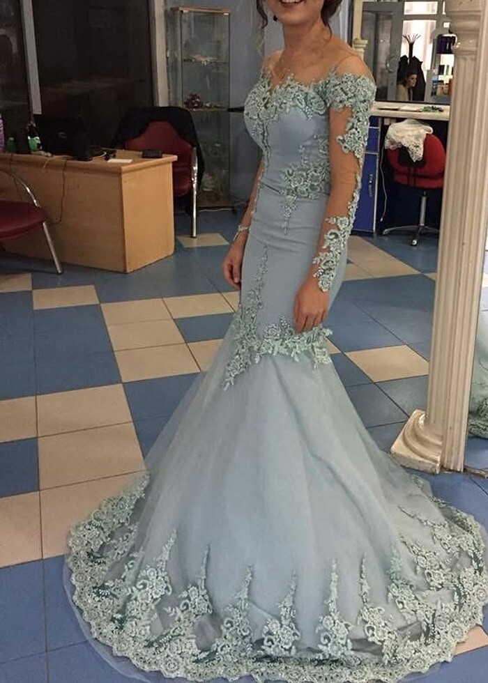 Balık Model Nişan Abiye Elbise - Görsel 4