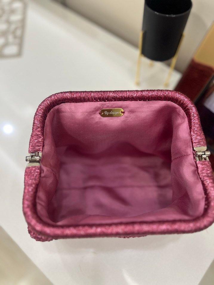 El emeği Örgü Kadın Portföy Çanta - Görsel 3