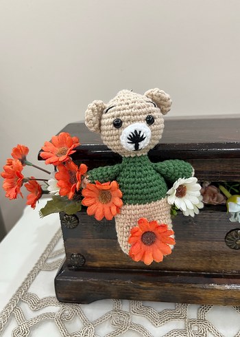 Renkli El Örgüsü Peluş Oyuncak anahtarlık ve charm - Görsel 3