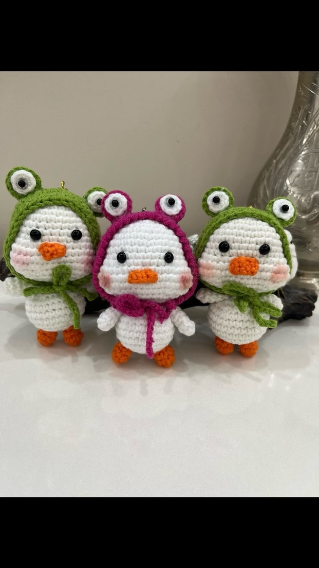 Renkli El Örgüsü Peluş Oyuncak anahtarlık ve charm - Görsel 5