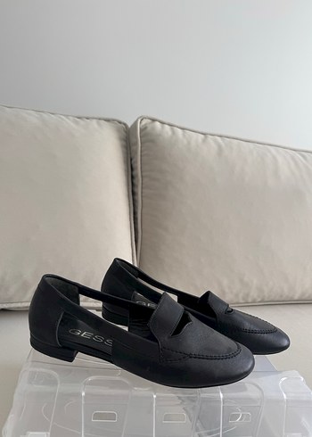 Zara Siyah Minimalist Kadın Loafer Ayakkabı