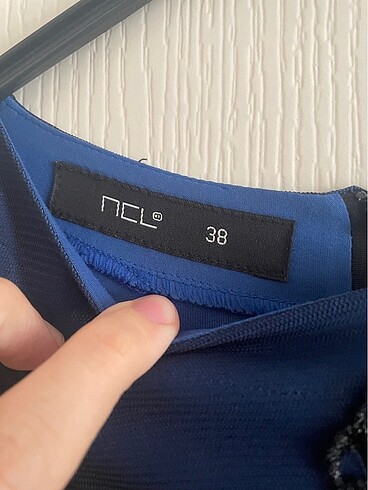 38 Beden mavi Renk Ncl Abiye Elbise