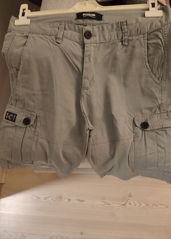 Düğmeli Erkek Kargo Şort - Görsel 7