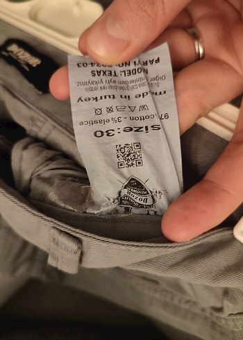 Düğmeli Erkek Kargo Şort - Görsel 8