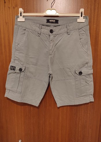 Düğmeli Erkek Kargo Şort - Görsel 2