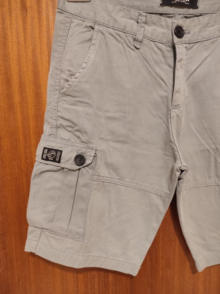 Düğmeli Erkek  Kargo Şort - Görsel 3