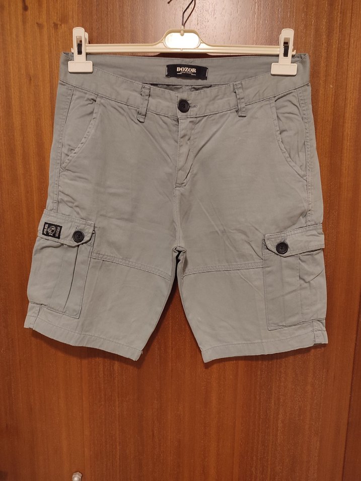 Düğmeli Erkek  Kargo Şort - Görsel 2