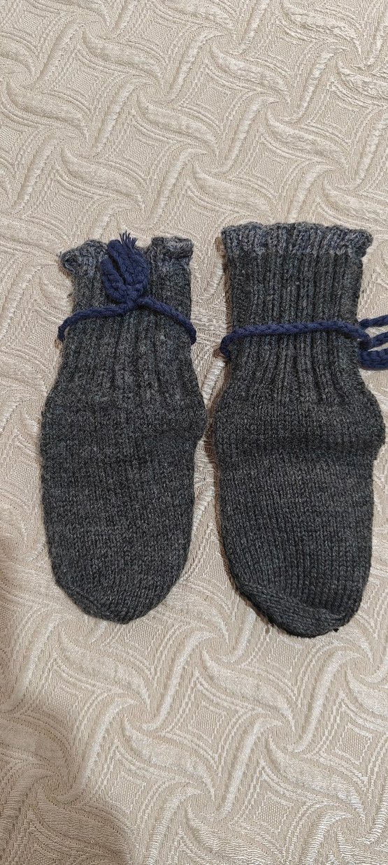 Erkek Bebek Örgü Patik Seti - Görsel 2