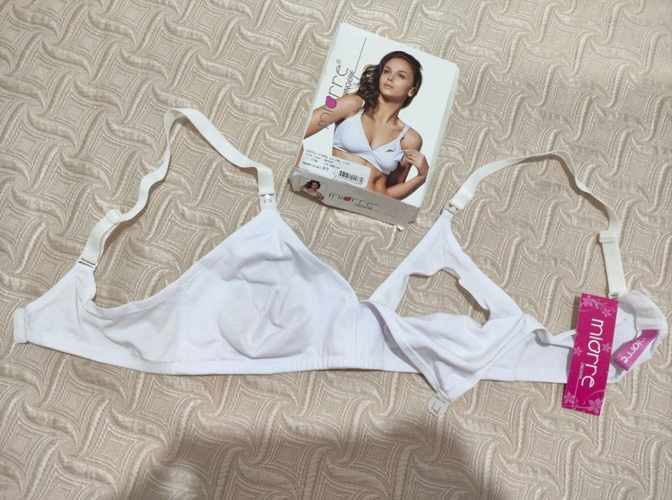 Beyaz Emzirme Sütyeni 85 Beden - Görsel 2