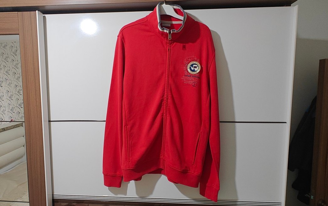 Napapijri Kırmızı Erkek Sweatshirt - Görsel 2