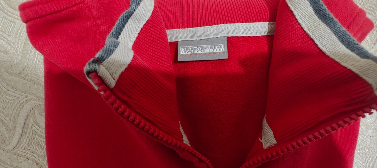 Napapijri Kırmızı Erkek Sweatshirt - Görsel 5