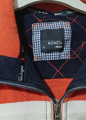 Erkek Turuncu Fermuarlı Sweatshirt - Görsel 4