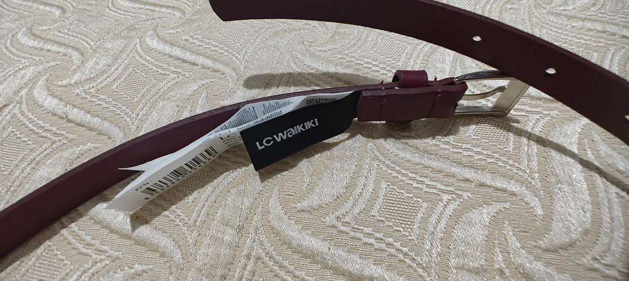 Bordo Deri Kadın Kemer - Görsel 2