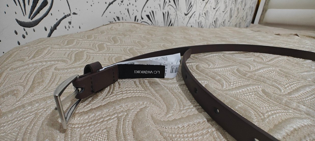 Koyu Kahverengi Deri Kadın Kemer - Görsel 3