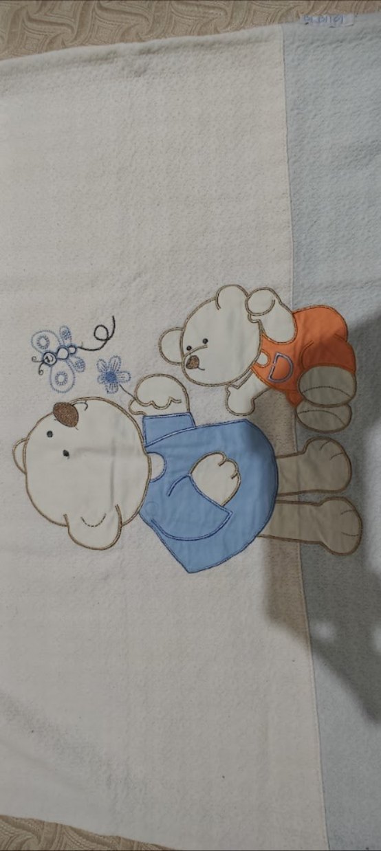 Nakışlı Mavi Bebek Battaniyesi - Görsel 3