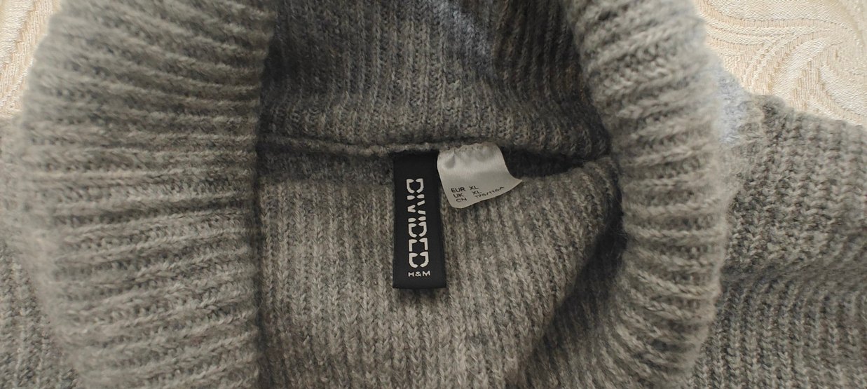 H&M Gri Triko Kadın Kazak - Görsel 3