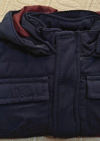 Erkek Çocuk Kapüşonlu Lacivert Mont - Görsel 5