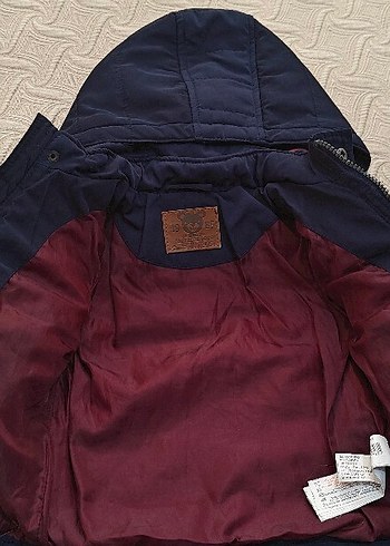 Erkek Çocuk Kapüşonlu Lacivert Mont - Görsel 2