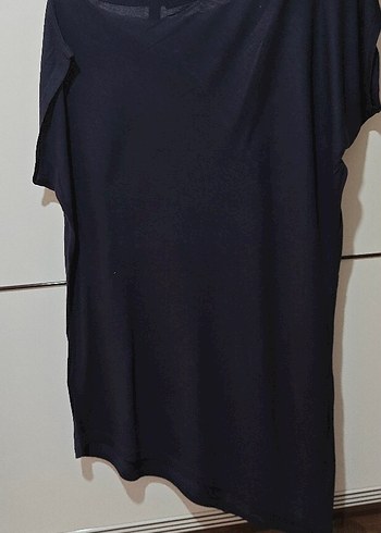 Mexx Siyah Midi Tunik, Kısa Kollu, Salaş Kesim