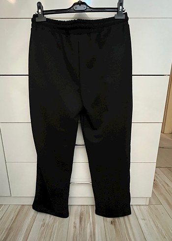 Siyah Rahat Kesim Kadın eşofman tarzı Pantolon - Görsel 5