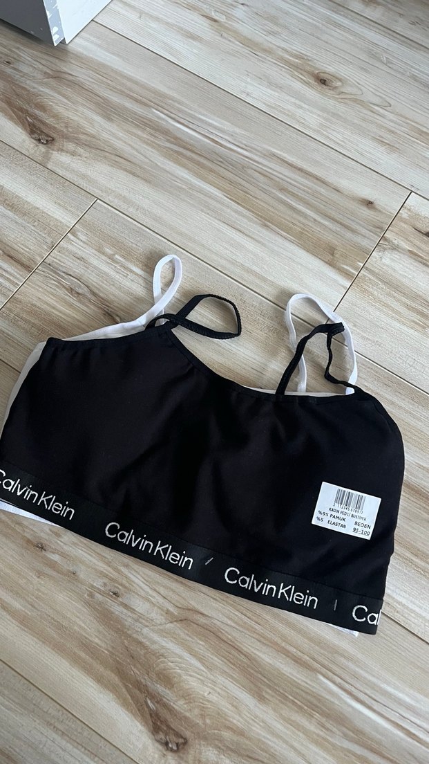 Calvin Klein Siyah Mini Spor Sütyeni - Görsel 3