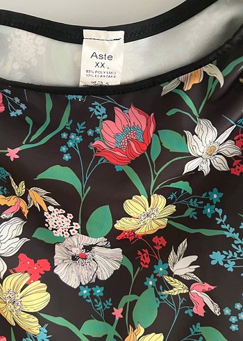 Çiçek Desenli üç parça haşema mayo - Görsel 4